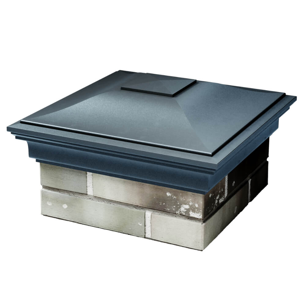 Колпак Zking Монблан Серый на столб 1.5х1.5 кирпича (385х385мм) в Курске фото