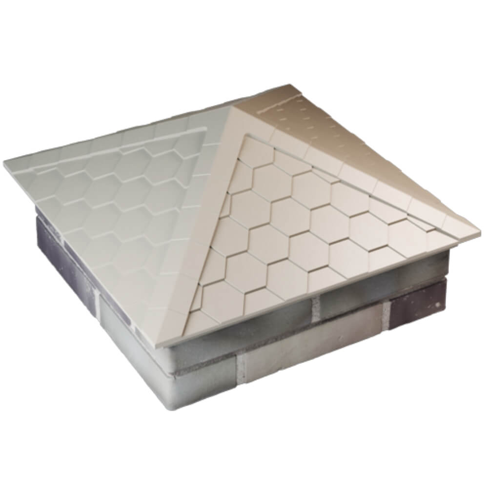 Колпак Zking Эверест Бежевый на столб 2х2 кирпича (535х535мм) Курск фото