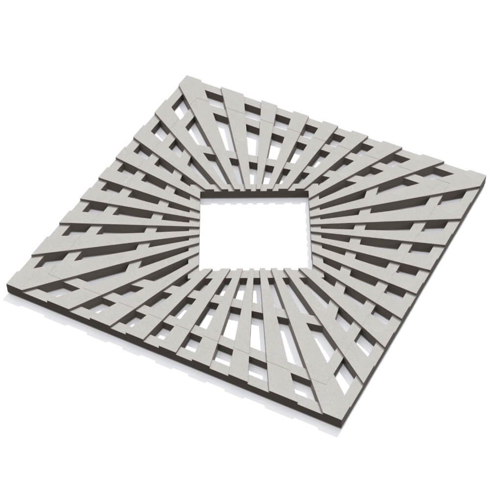 Приствольная решетка для дерева ZKING ATMOSPHERE 1.2х1.2м Бежевая в Курске фото