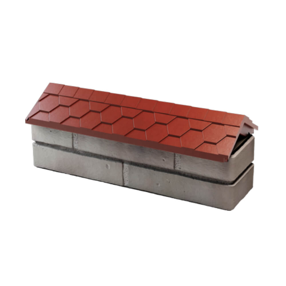 Парапет Zking Эверест Красный с посадкой на 0.5 кирпича (130мм) в Курске фото