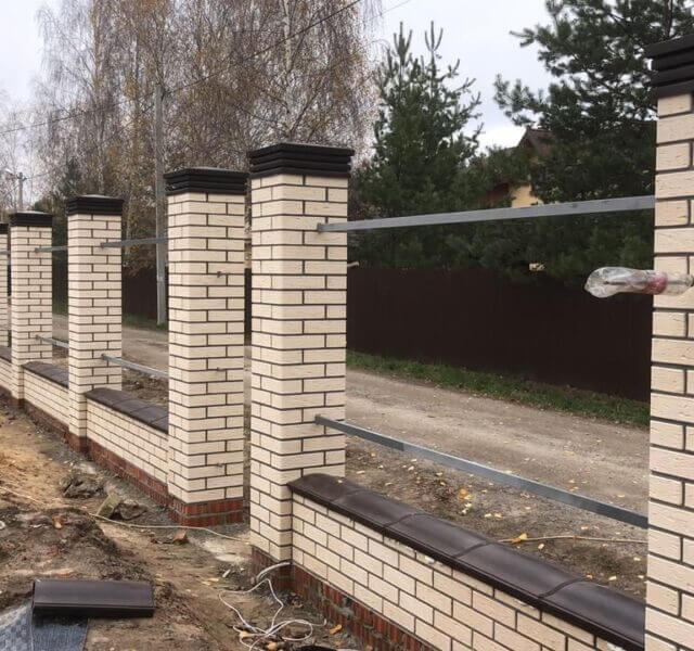 Колпак Zking Бона ХайТек Коричневый на столб 1.5х1.5 кирпича (385х385мм) в Курске фото