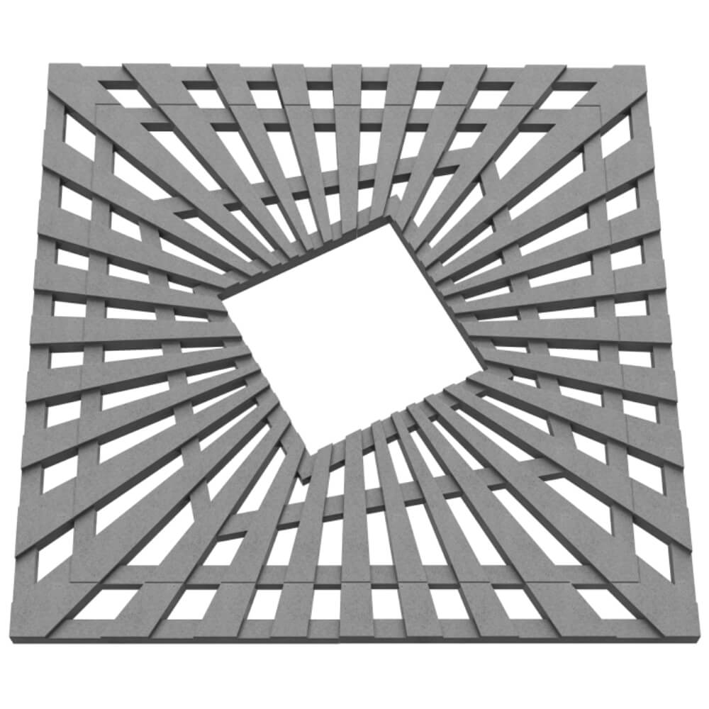 Приствольная решетка для дерева ZKING ATMOSPHERE 1.2х1.2м Серая в Курске фото