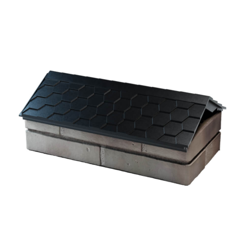 Парапет Zking Эверест Черный с посадкой на 1 кирпич (200/225/255мм) в Курске фото