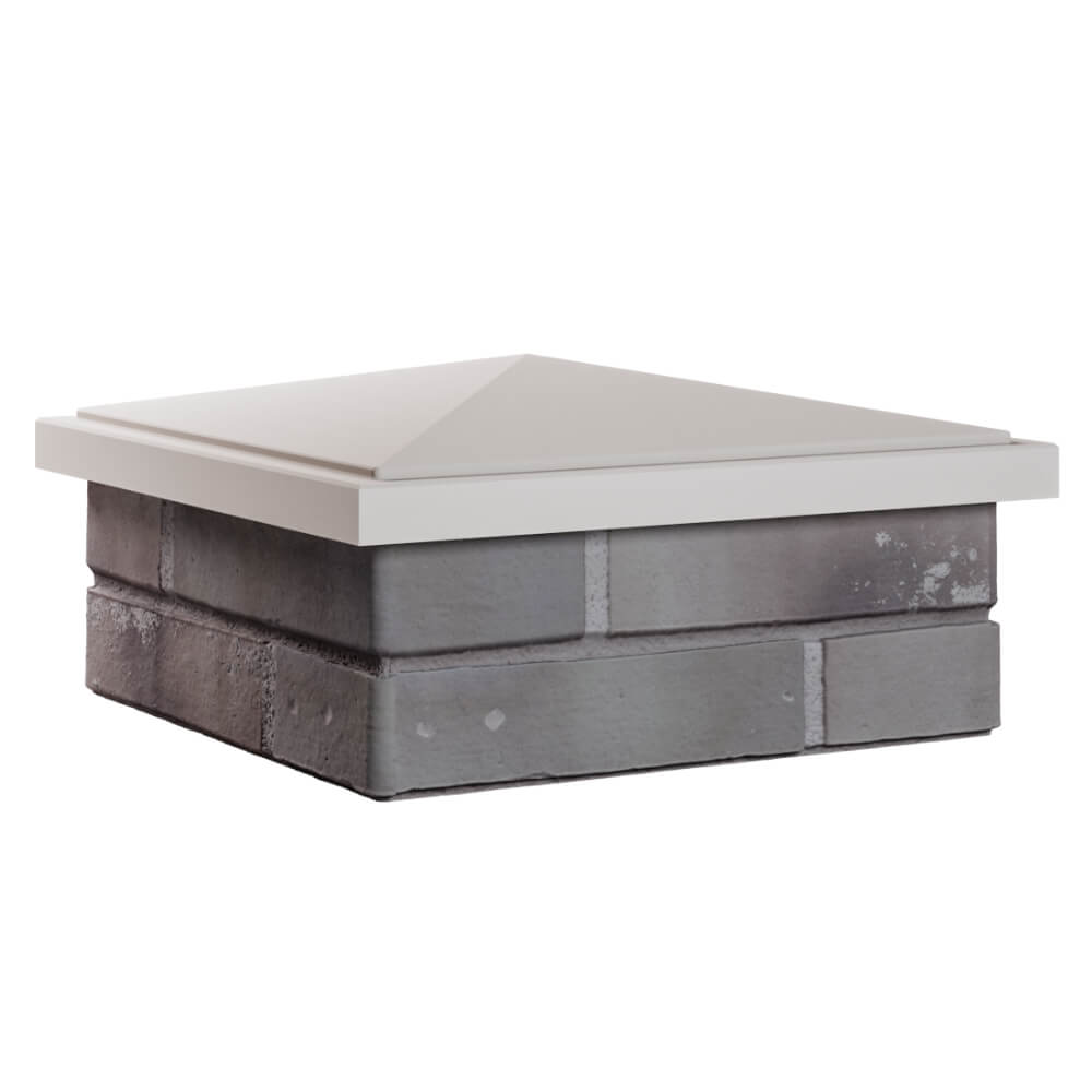 Колпак Zking БонаМоно Бежевый на столб 1.5х1.5 кирпича (385х385, 400х400мм) в Курске фото