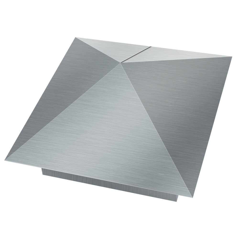 Колпак металлический 380х380мм оцинкованный заборный Курск фото