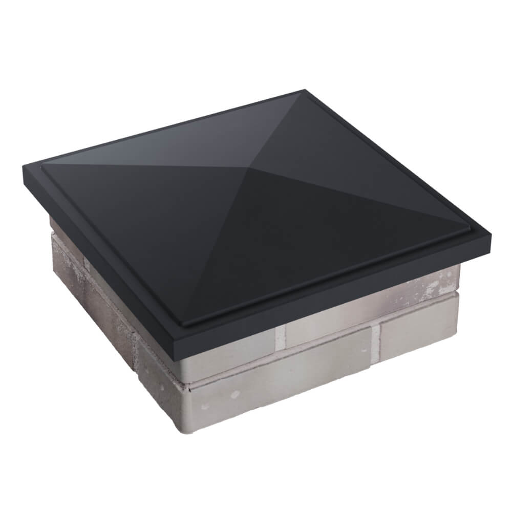 Колпак Zking БонаМоно Серый на столб 1.5х1.5 кирпича (385х385, 400х400мм) в Курске фото