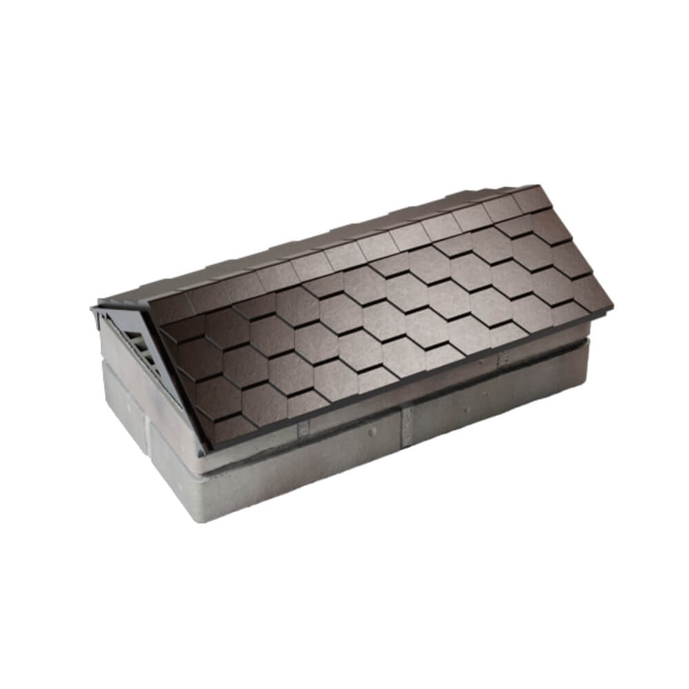 Парапет Zking Эверест Коричневый с посадкой на 1 кирпич (200/225/255мм) в Курске фото