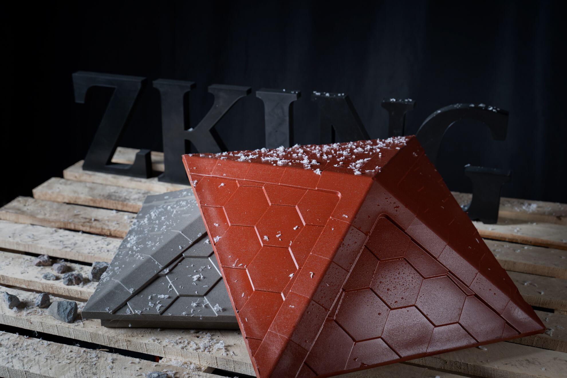 Колпак Zking Эверест Красный на столб 1.5х1.5 кирпича (390х390мм) в Курске фото