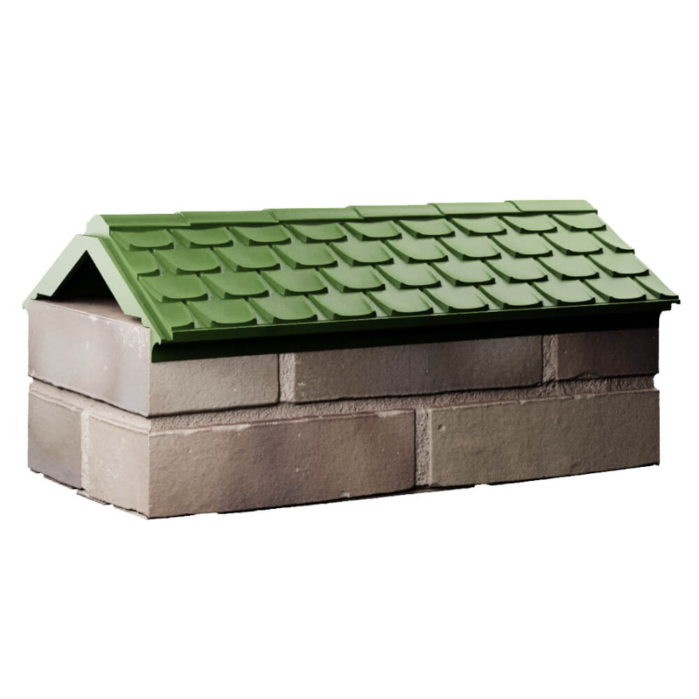 Парапет Zking Эльбрус Зеленый с посадкой на 1 кирпич (255мм) Курск фото