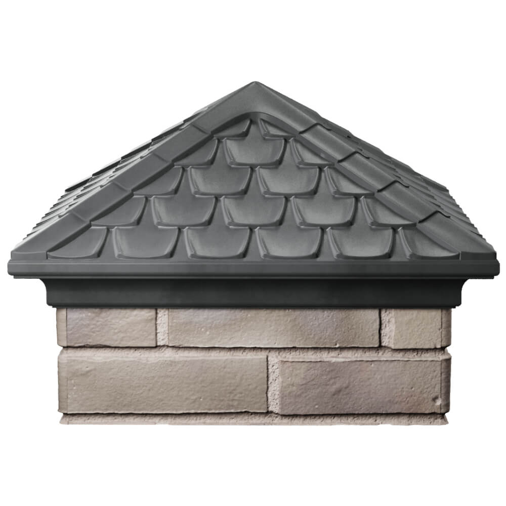 Колпак Zking Эльбрус Серый на столб 1.5х1.5 кирпича (385х385мм) Курск фото