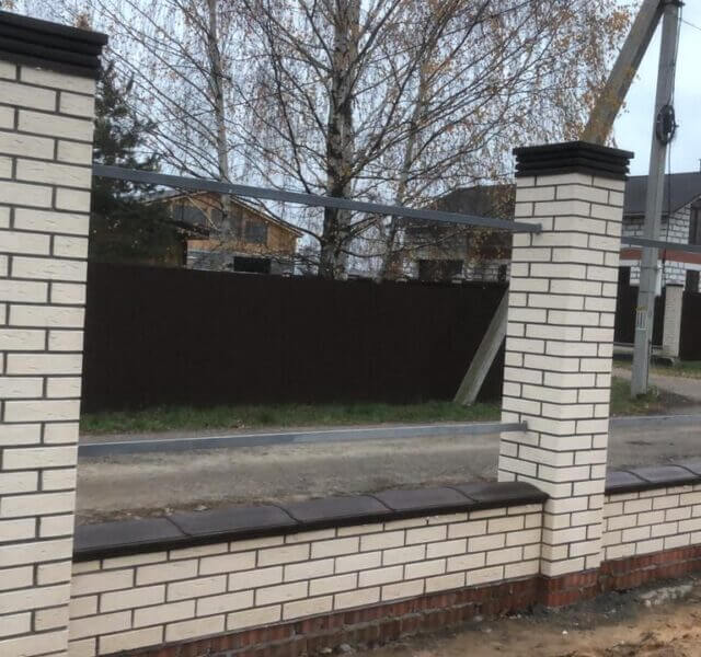 Колпак Zking Бона ХайТек Коричневый на столб 1.5х1.5 кирпича (385х385мм) в Курске фото