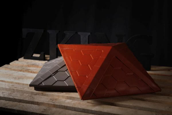 Колпак Zking Эверест Красный на столб 1.5х1.5 кирпича (390х390мм) в Курске фото