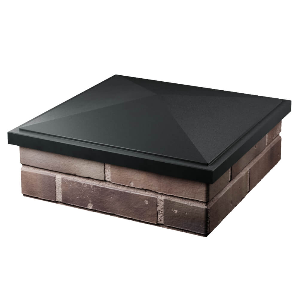 Колпак Zking БонаМоно Черный на столб 2х2 кирпича (515х515, 530х530мм) в Курске фото