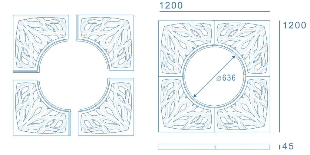 Приствольная решетка для дерева ZKING CRUST 1.2х1.2м Черная в Курске фото