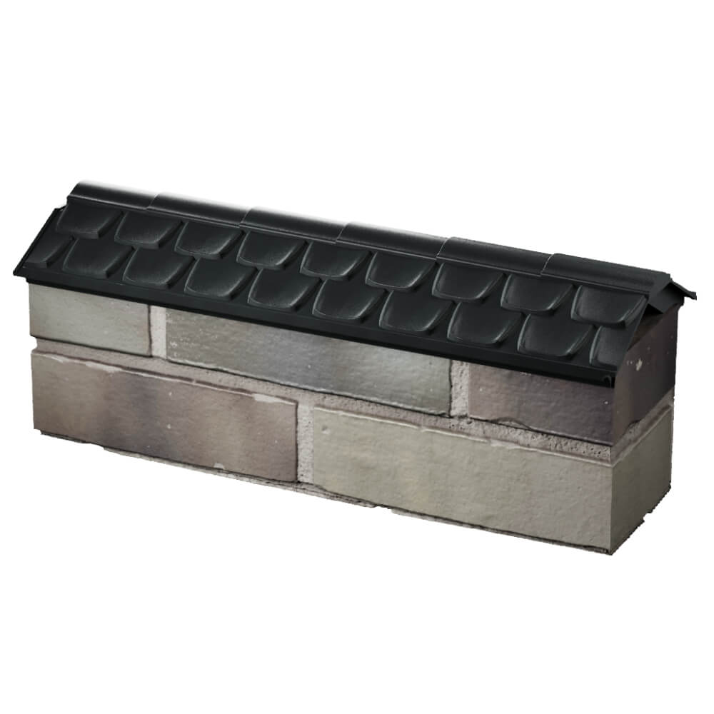 Парапет Zking Эльбрус Черный с посадкой на 0.5 кирпича (130мм) в Курске фото