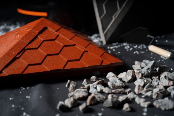 Колпак Zking Эверест Красный на столб 1.5х1.5 кирпича (390х390мм) в Курске фото