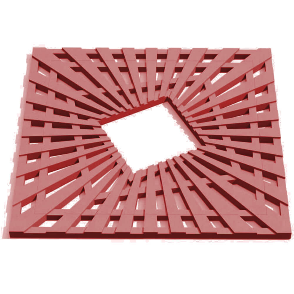 Приствольная решетка для дерева ZKING ATMOSPHERE 1.2х1.2м Красная Курск фото