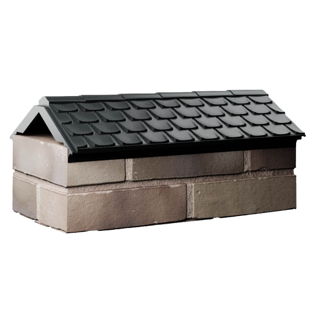 Парапет Zking Эльбрус Черный с посадкой на 1 кирпич (255мм) Курск фото