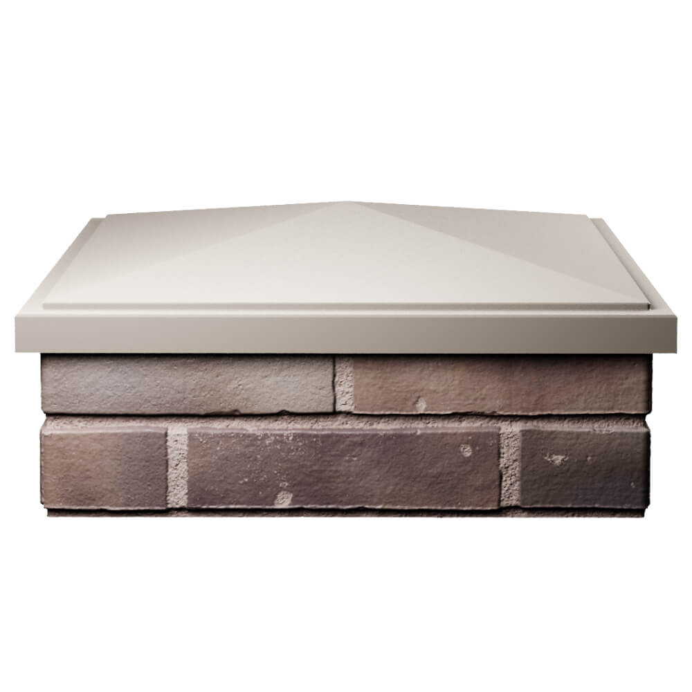 Колпак Zking БонаМоно Бежевый на столб 2х2 кирпича (515х515, 530х530мм) Курск фото