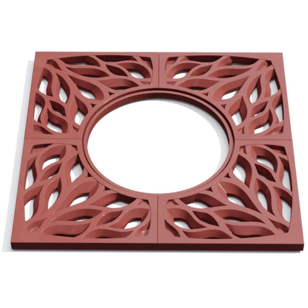 Приствольная решетка для дерева ZKING CRUST 1.2х1.2м Красная Курск фото