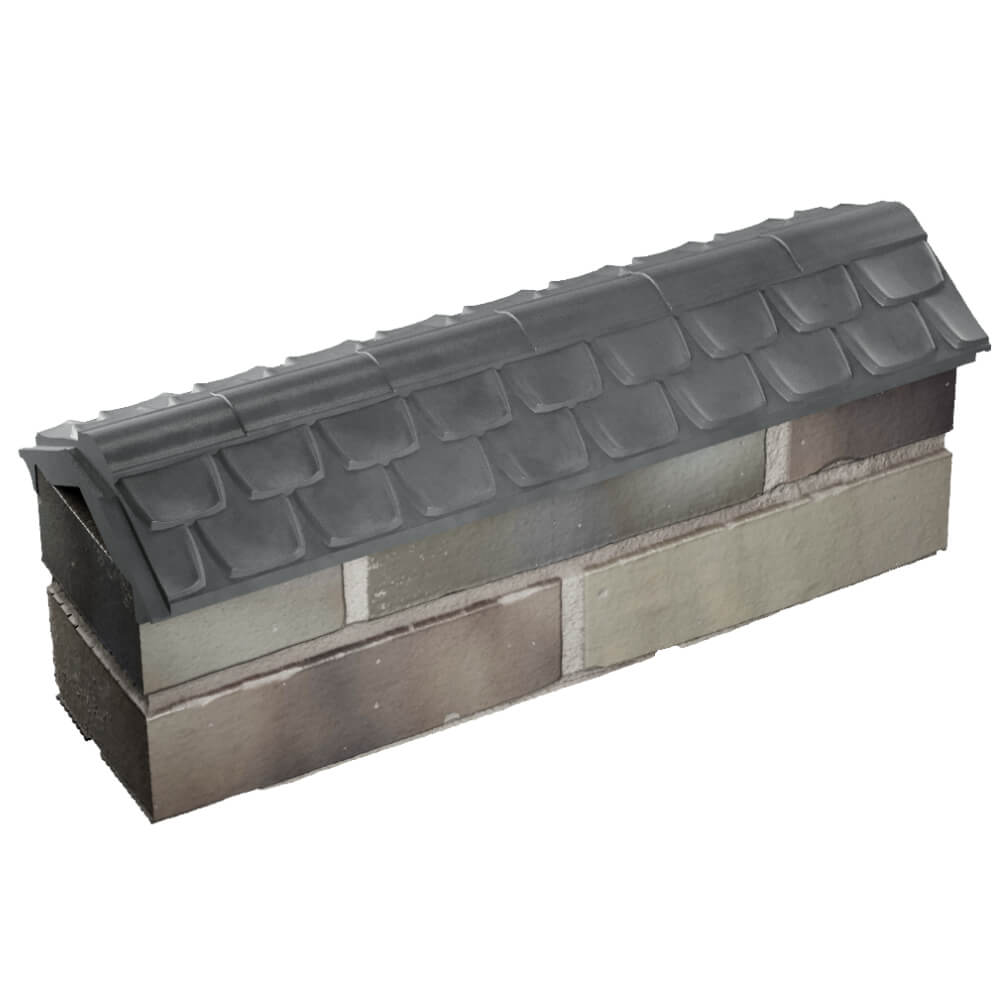 Парапет Zking Эльбрус Серый с посадкой на 0.5 кирпича (130мм) в Курске фото