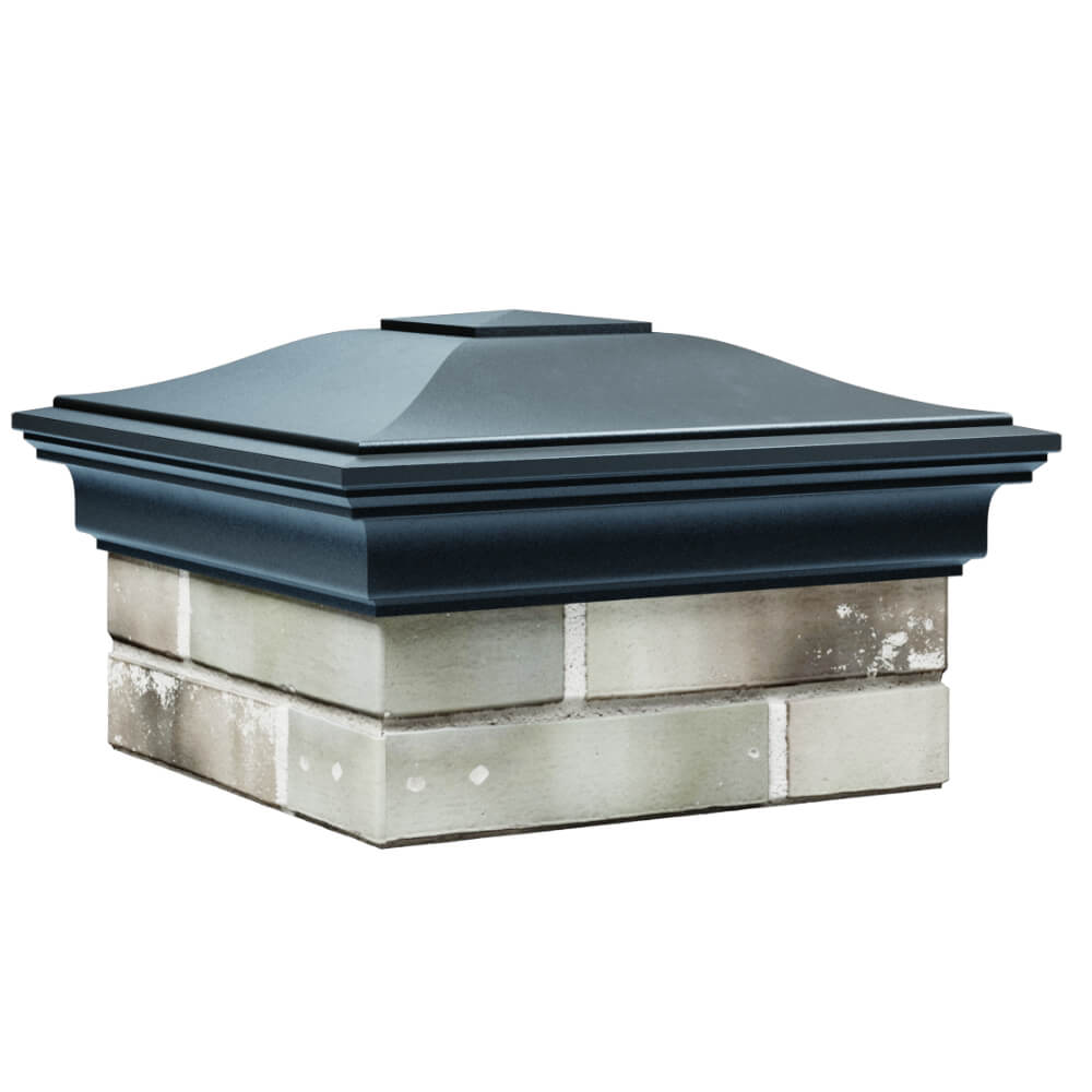 Колпак Zking Монблан Серый на столб 1.5х1.5 кирпича (385х385мм) в Курске фото