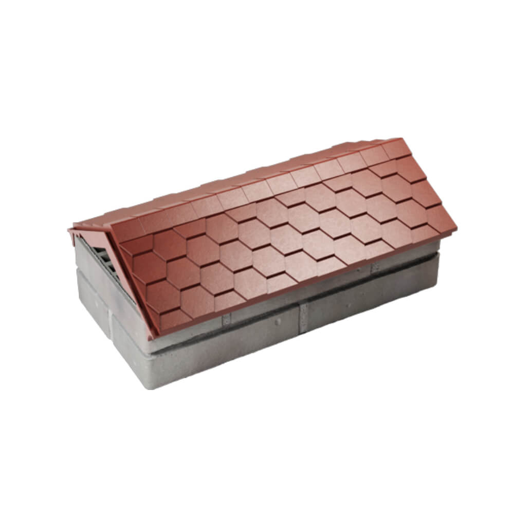Парапет Zking Эверест Красный с посадкой на 1 кирпич (200/225/255мм) в Курске фото