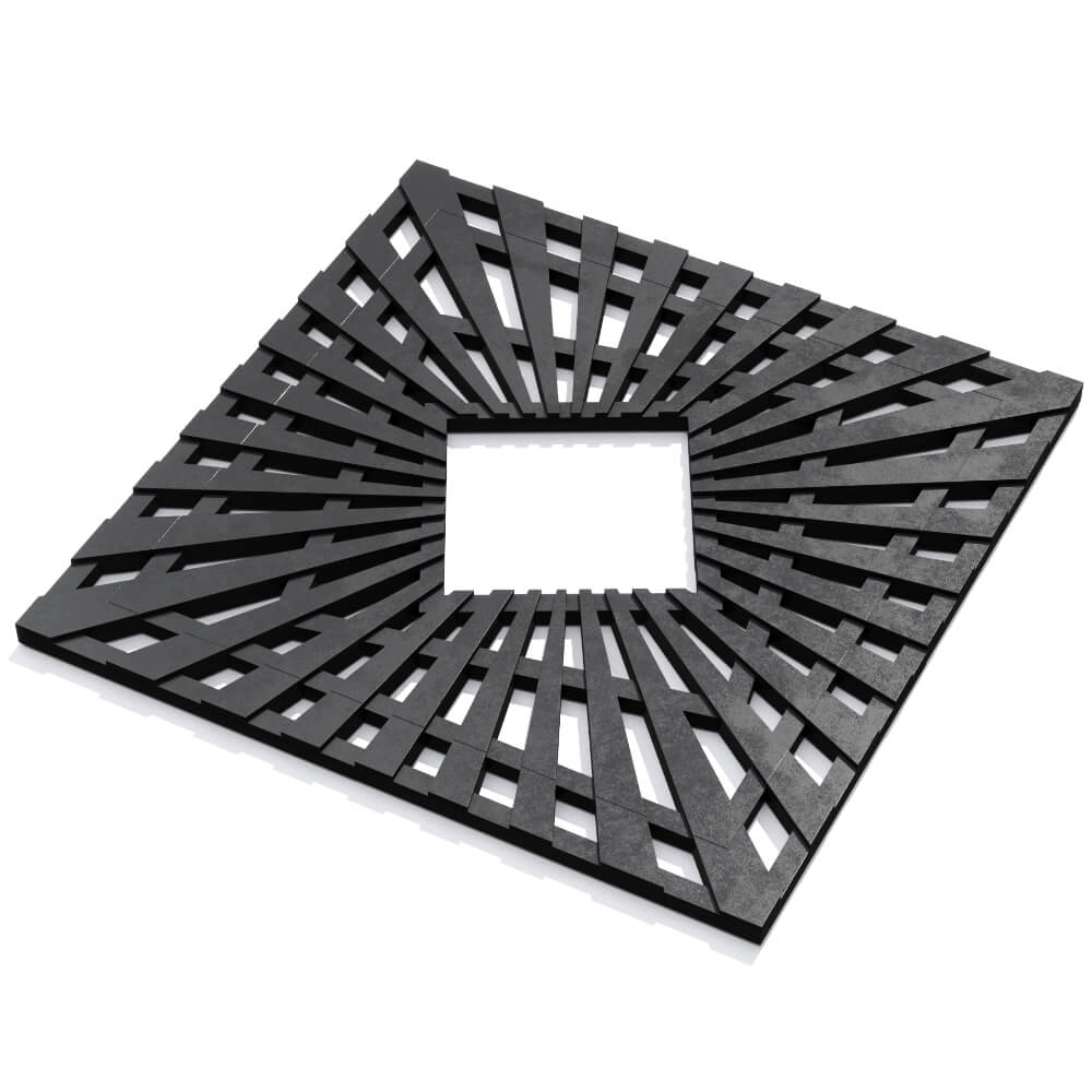 Приствольная решетка для дерева ZKING ATMOSPHERE 1.2х1.2м Черная в Курске фото