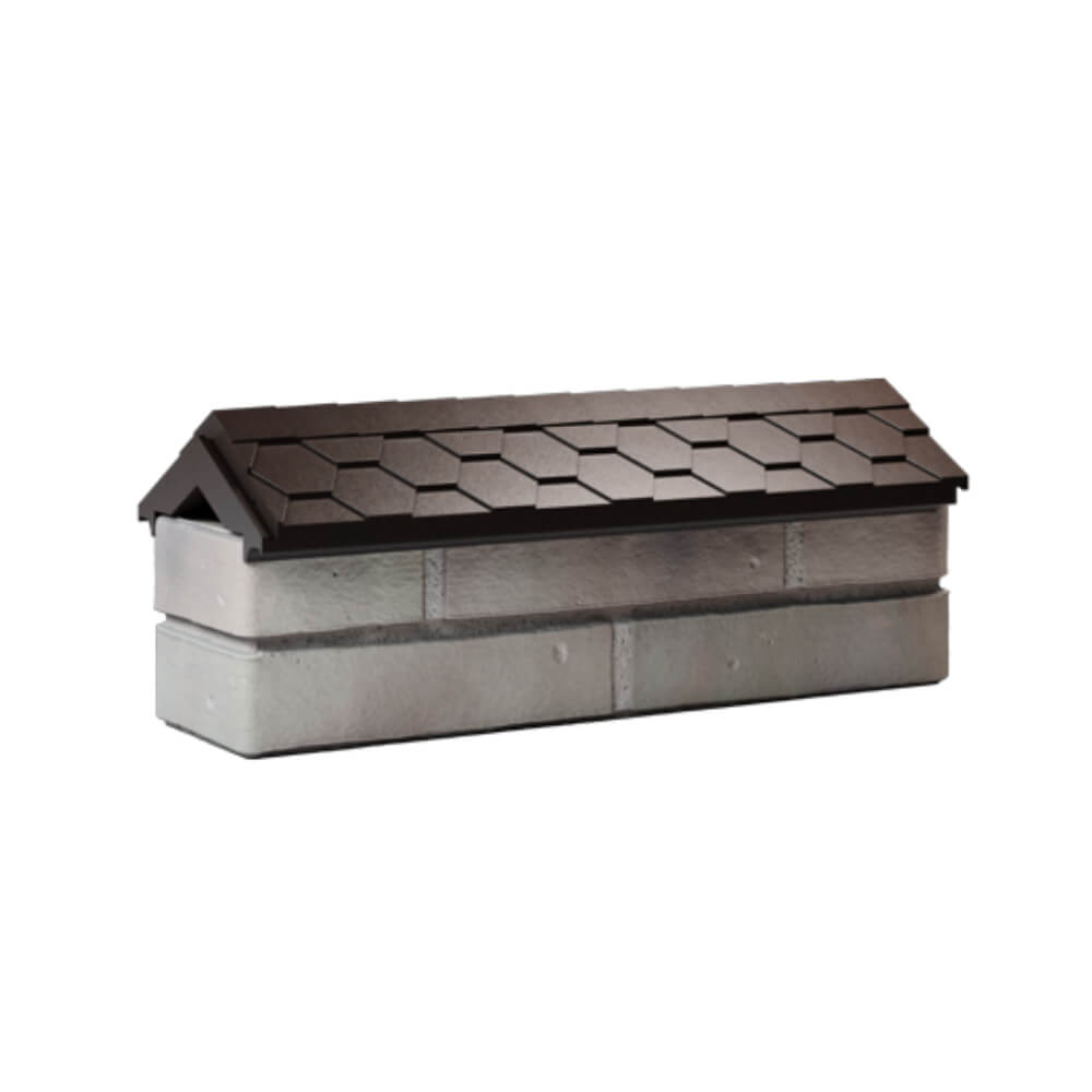 Парапет Zking Эверест Коричневый с посадкой на 0.5 кирпича (130мм) Курск фото