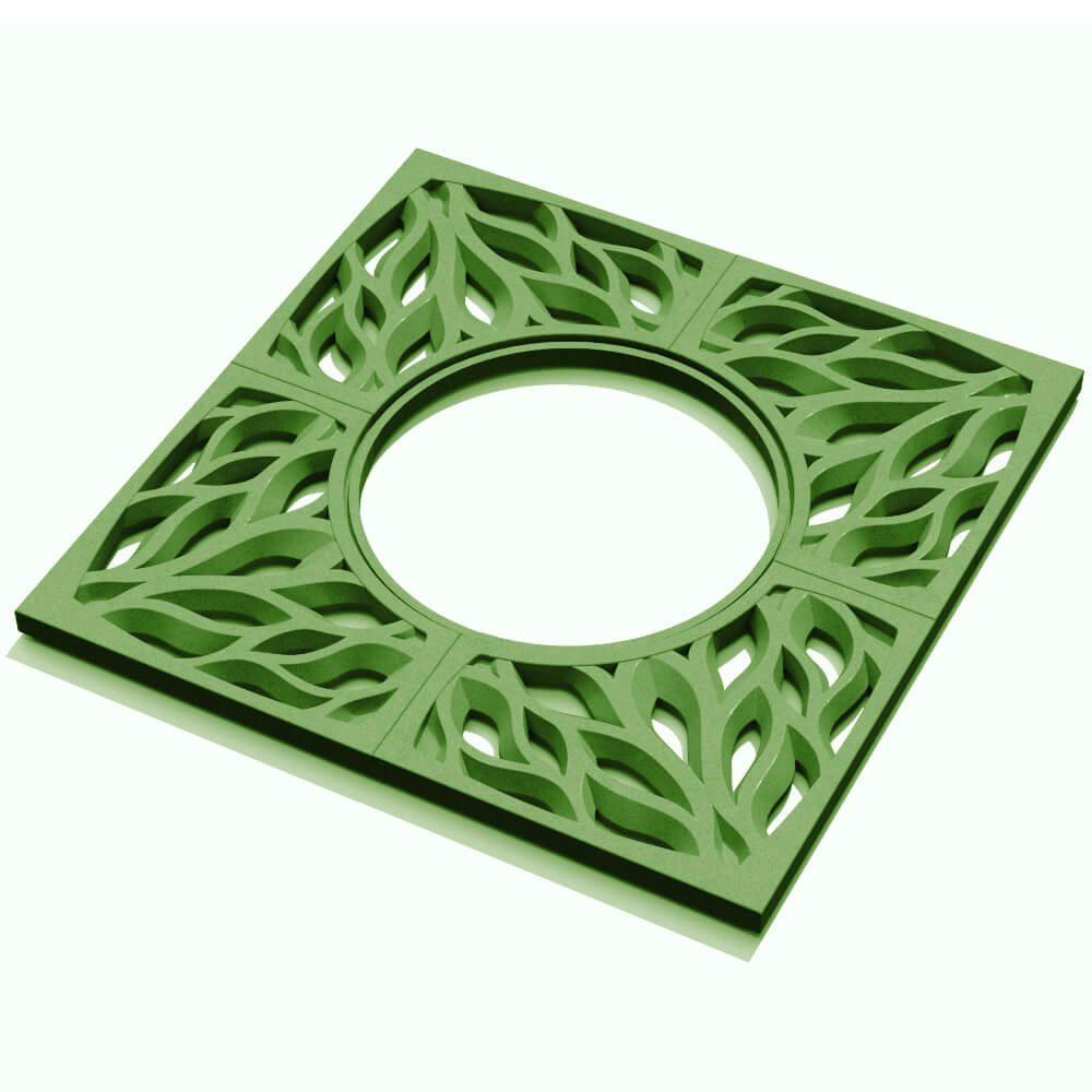 Приствольная решетка для дерева ZKING CRUST 1.2х1.2м Зеленая в Курске фото