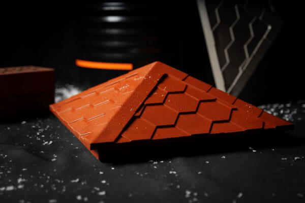 Колпак Zking Эверест Красный на столб 1.5х1.5 кирпича (390х390мм) в Курске фото