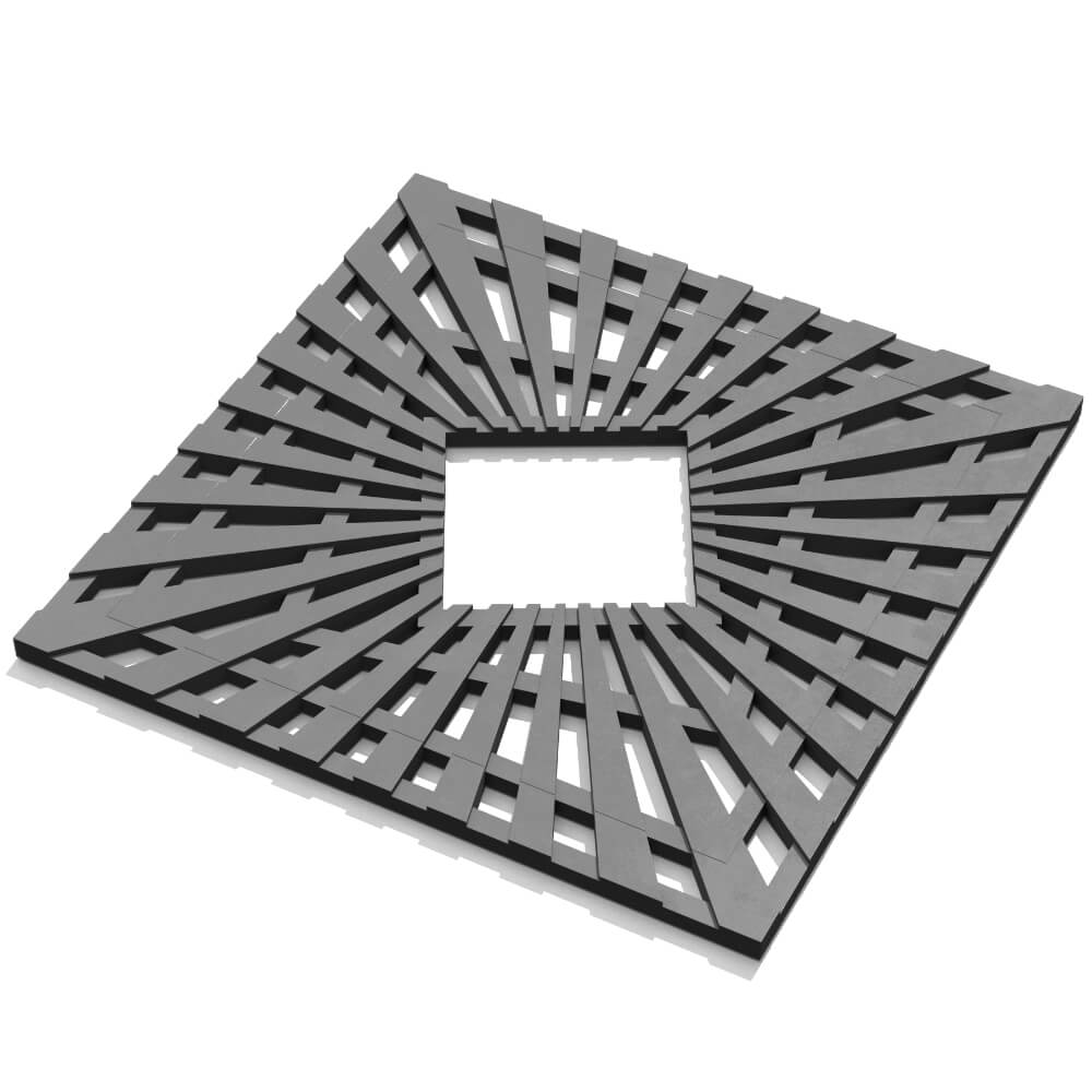 Приствольная решетка для дерева ZKING ATMOSPHERE 1.2х1.2м Серая в Курске фото